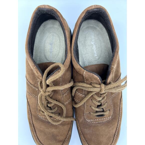 Womens Easy Spirit JP Whit Brown Suede Lace Up Casual Comfort Shoes Size 6 - Picture 6 of 9